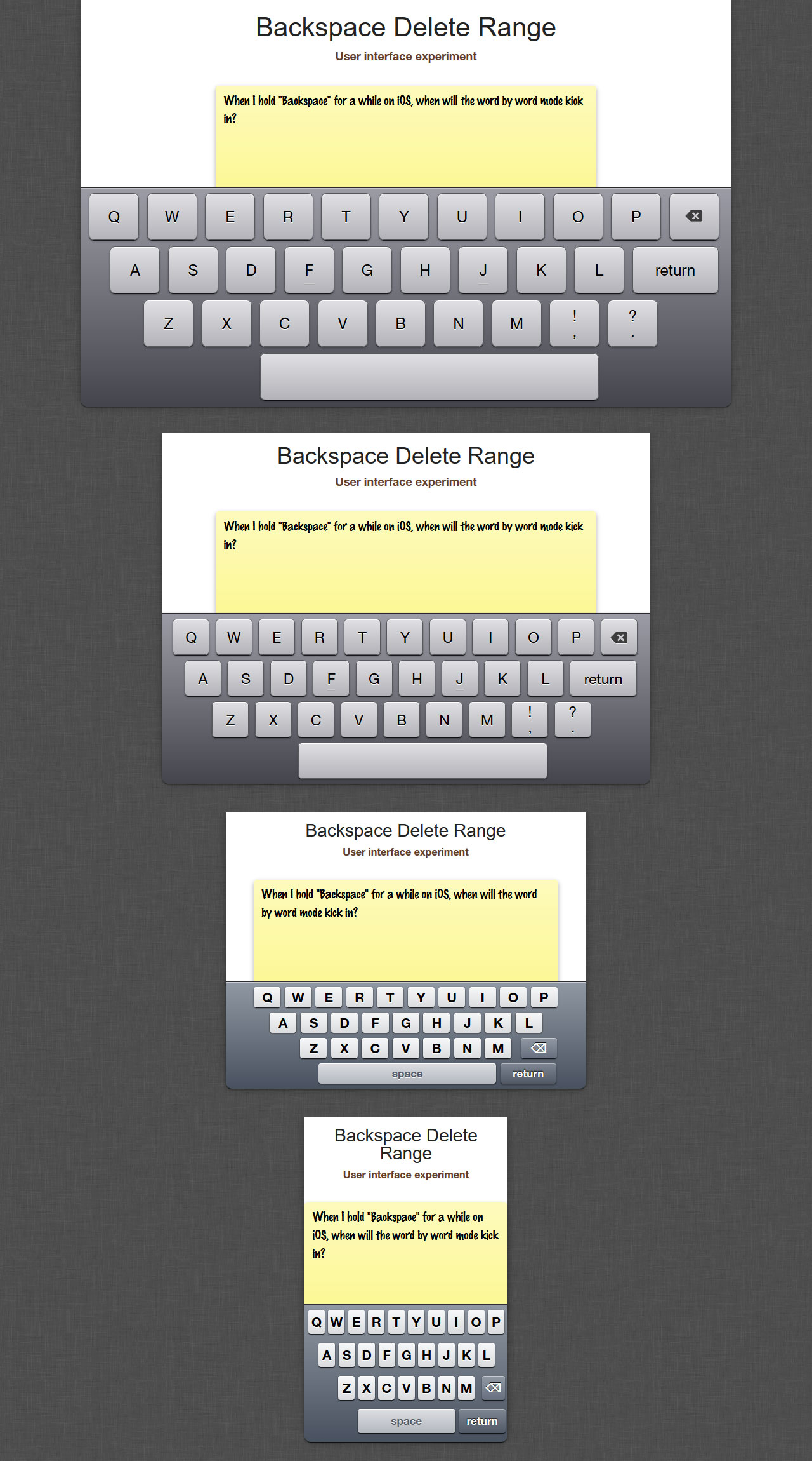 Backspace Mirror