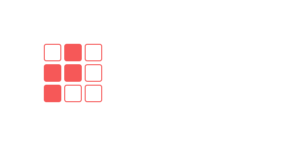 a grid of 3 by 3 red cells